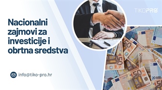 NAJAVA - Nacionalni zajmovi za investicije i obrtna sredstva